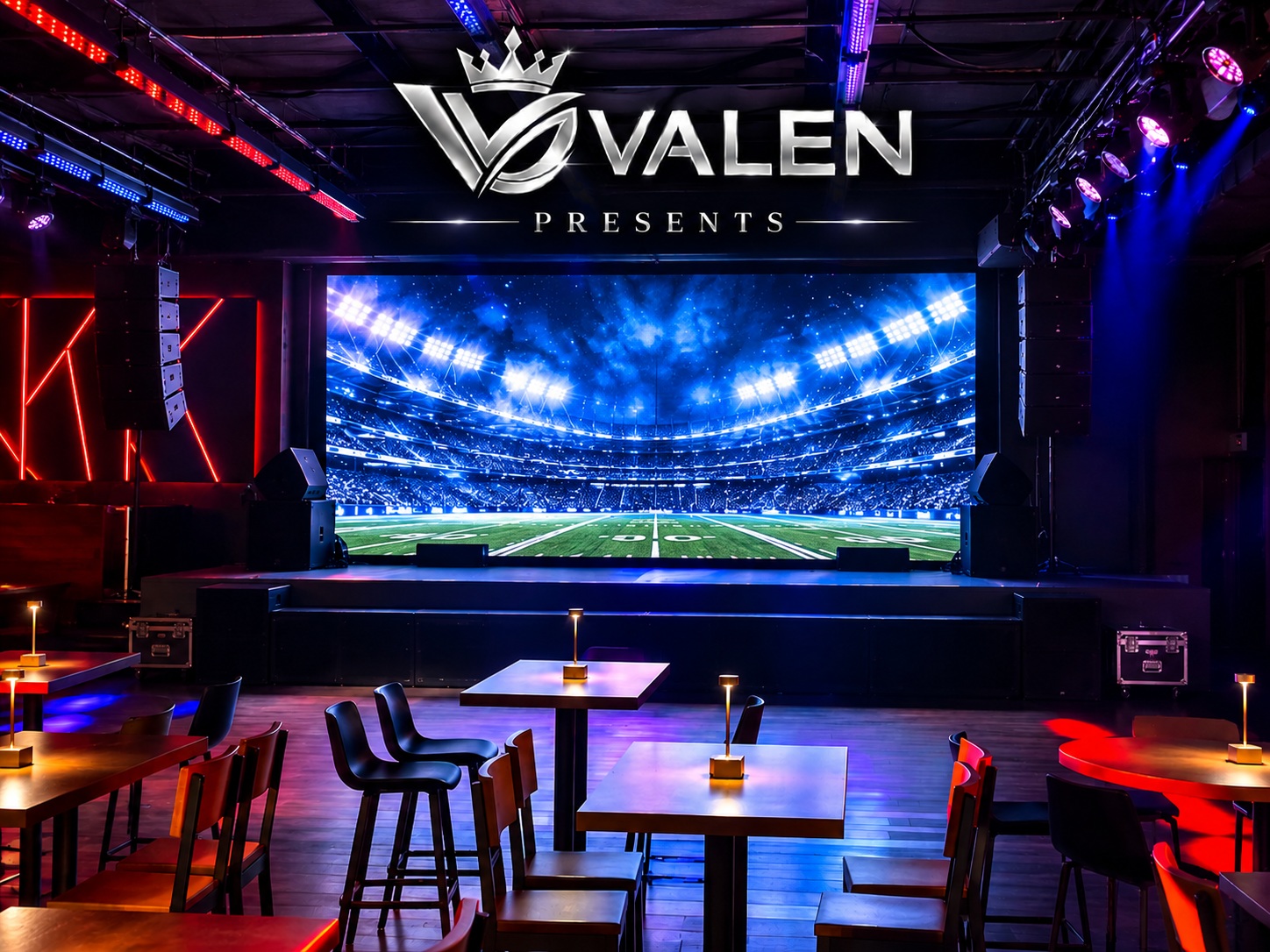 Sports watch party bar at ValenClub